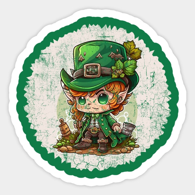 Cute Leprechaun Sticker by vladocar